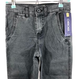 NWT Cherokee Gray Chino Boys Denim Pants Size 12
